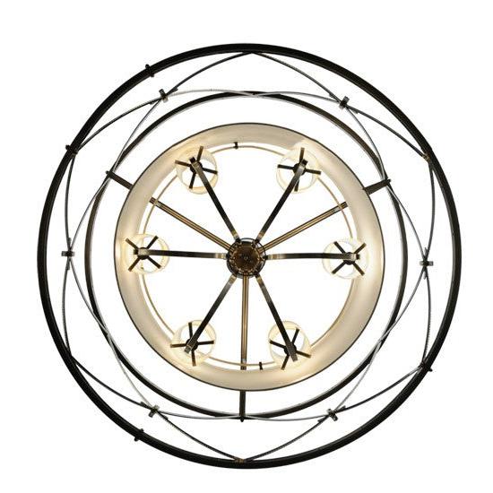 2nd Ave Lighting Penelope 38.5" Wide 6 LT Pendant in Brushed Nickel Finish