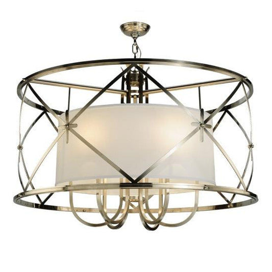 2nd Ave Lighting Penelope 38.5" Wide 6 LT Pendant in Brushed Nickel Finish