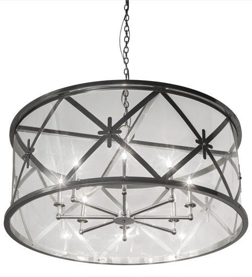 2nd Ave Lighting Penelope 48" Wide 8 Light Pendant in Extreme Chrome Finish