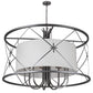 2nd Ave Lighting Penelope 60" Wide 8 LT Pendant in Nickel Finish