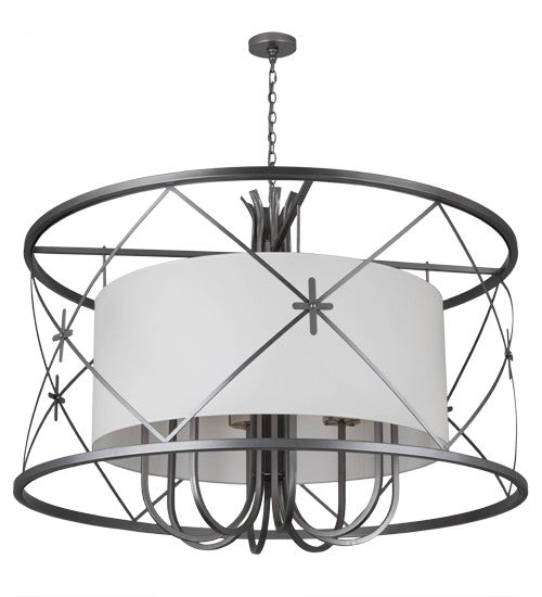 2nd Ave Lighting Penelope 60" Wide 8 LT Pendant in Nickel Finish