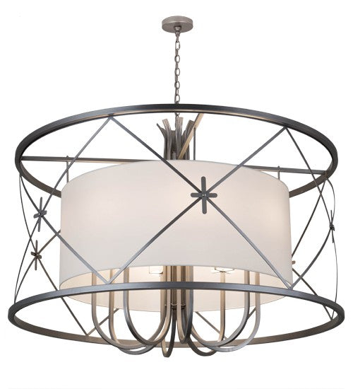 2nd Ave Lighting Penelope 60" Wide 8 LT Pendant in Nickel Finish