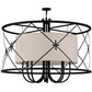 2nd Ave Lighting Penelope 60" Wide 8 LT Pendant in Satin Black