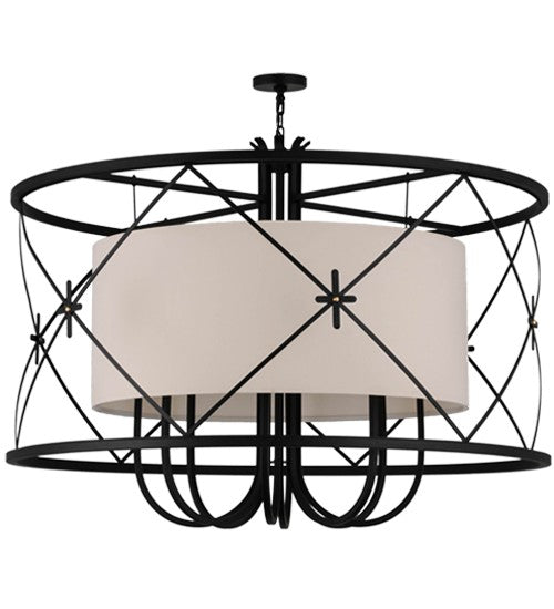2nd Ave Lighting Penelope 60" Wide 8 LT Pendant in Satin Black