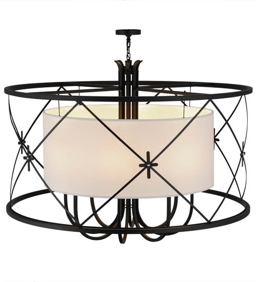 2nd Ave Lighting Penelope 60" Wide 8 LT Pendant in Satin Black