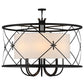 2nd Ave Lighting Penelope 60" Wide 8 LT Pendant in Satin Black