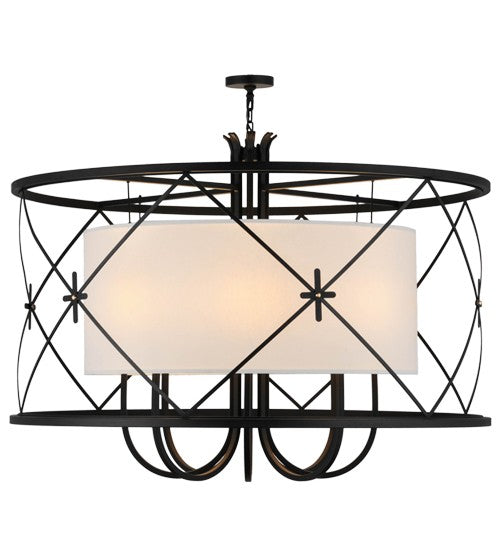 2nd Ave Lighting Penelope 60" Wide 8 LT Pendant in Satin Black