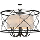 2nd Ave Lighting Penelope 60" Wide 8 LT Pendant in Satin Black