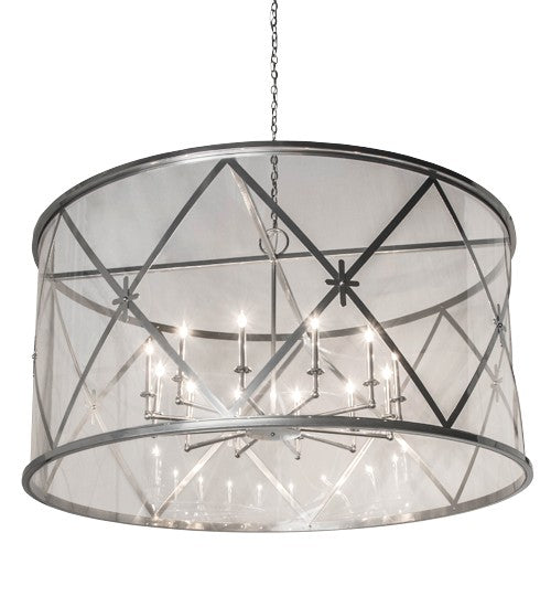2nd Ave Lighting Penelope 72" Wide 12 Light Pendant in Extreme Chrome Finish