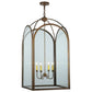 2nd Ave Lighting Perin 24.5" Sq Pendant in Cortez Gold Finish
