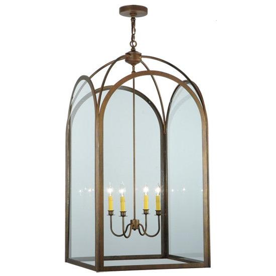2nd Ave Lighting Perin 24.5" Sq Pendant in Cortez Gold Finish