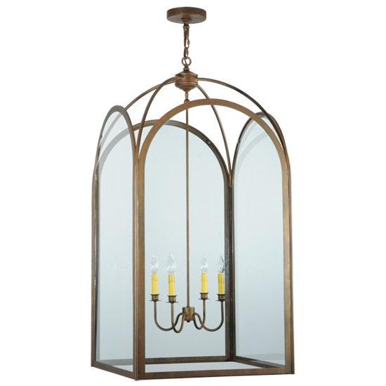 2nd Ave Lighting Perin 24.5" Sq Pendant in Cortez Gold Finish