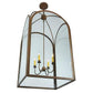 2nd Ave Lighting Perin 24.5" Sq Pendant in Cortez Gold Finish