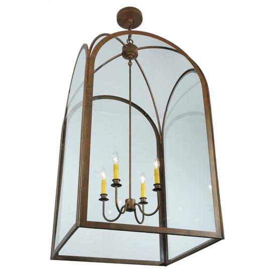 2nd Ave Lighting Perin 24.5" Sq Pendant in Cortez Gold Finish