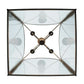 2nd Ave Lighting Perin 24.5" Sq Pendant in Cortez Gold Finish