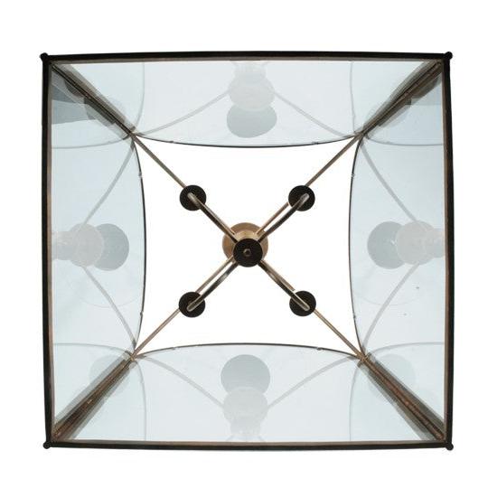 2nd Ave Lighting Perin 24.5" Sq Pendant in Cortez Gold Finish