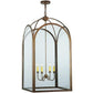 2nd Ave Lighting Perin 24.5" Sq Pendant in Cortez Gold Finish