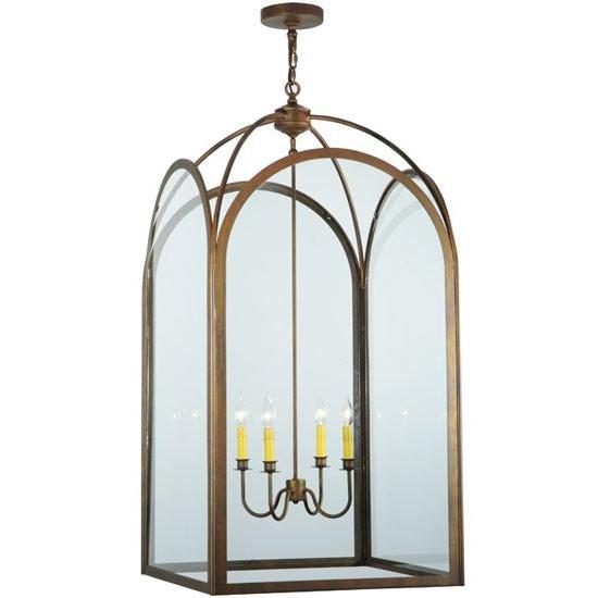 2nd Ave Lighting Perin 24.5" Sq Pendant in Cortez Gold Finish
