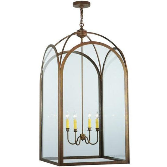 2nd Ave Lighting Perin 24.5" Sq Pendant in Cortez Gold Finish
