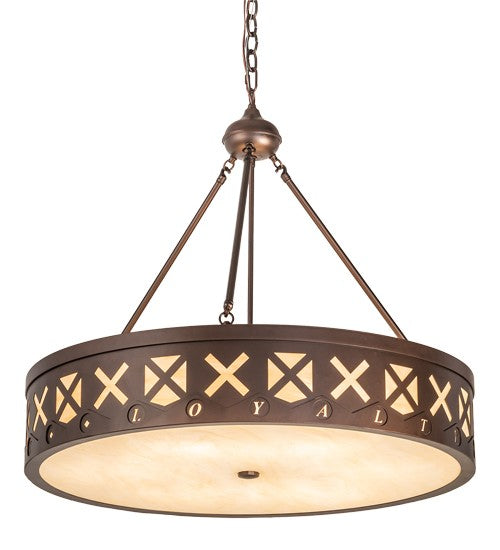 2nd Ave Lighting Personalized Hamilton 30" Wide Pendant in Mahogany Bronze Finish