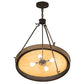 2nd Ave Lighting Phoebus 32" Tawnyrock Idalight Lens Copper Rust Inverted Pendant Light