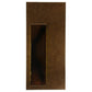 2nd Ave Lighting Piastra 18" Left LED Wall Sconce in Art Deco Gold Finish