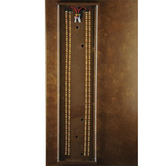 2nd Ave Lighting Piastra 18" Left LED Wall Sconce in Art Deco Gold Finish