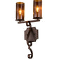 2nd Ave Lighting Piero 10" Wide 2 LT Wall Sconce in Mahogany Bronze Finish