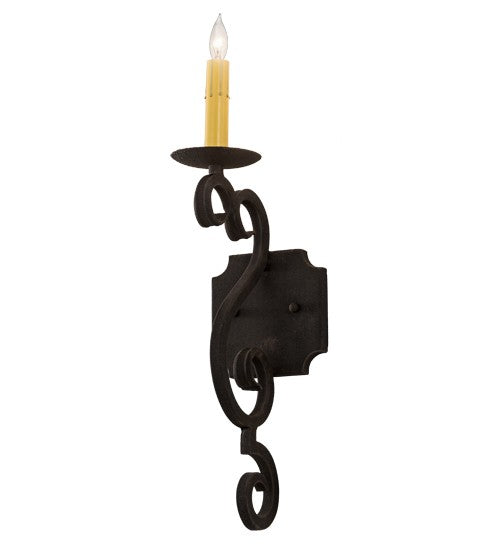 2nd Ave Lighting Piero 5" Wall Sconce With Antiqutiy Highlights Finish