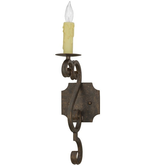 2nd Ave Lighting Piero 5" Wall Sconce in Gilded Tobacco Finish