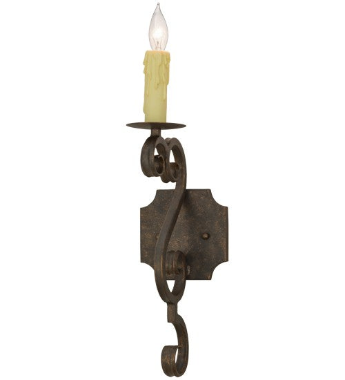 2nd Ave Lighting Piero 5" Wall Sconce in Gilded Tobacco Finish