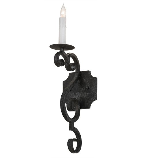 2nd Ave Lighting Piero 5" Wall Sconce in Smoke Finish