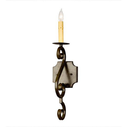 2nd Ave Lighting Piero 5" Wide 1 Light Wall Sconce in Organic Rust Finish