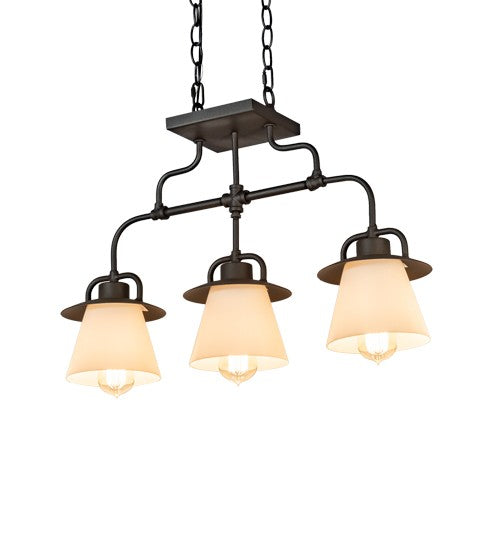 2nd Ave Lighting PipeDream 24" Long Vader Pendant in Wrought Iron Finish