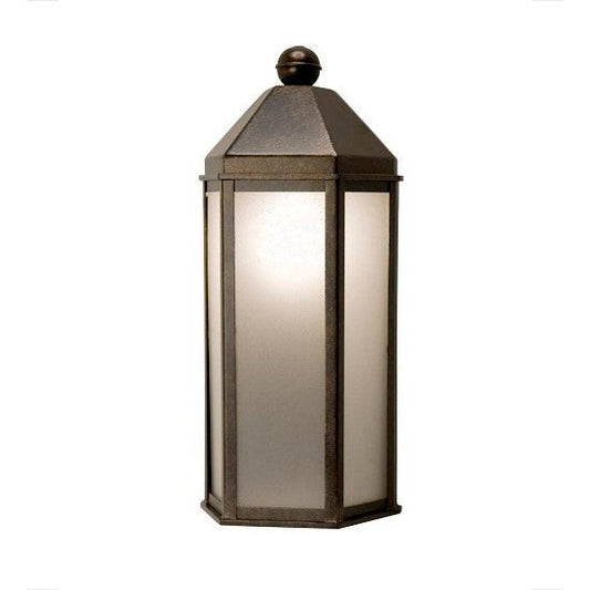 2nd Ave Lighting Plaza Lantern 9" Wide Wall Sconce in Golden Bronze Finish