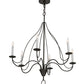 2nd Ave Lighting Polonaise 36" Wide 6 LT Chandelier in Timeless Bronze Finish