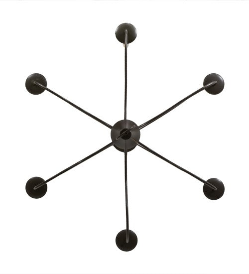 2nd Ave Lighting Polonaise 36" Wide 6 LT Chandelier in Timeless Bronze Finish