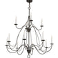 2nd Ave Lighting Polonaise 48" Wide 12 LT Two Tier Chandelier in Timeless Bronze