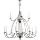 2nd Ave Lighting Polonaise 48" Wide 12 LT Two Tier Chandelier in Timeless Bronze