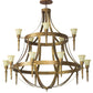 2nd Ave Lighting Pontoise 72" Wide 15 LT Chandelier in Autumn Leaf Finish