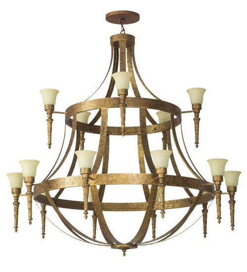 2nd Ave Lighting Pontoise 72" Wide 15 LT Chandelier in Autumn Leaf Finish