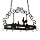 2nd Ave Lighting Poulet 32" Long 2 Light Pot Rack in Blackwash Finish