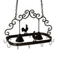 2nd Ave Lighting Poulet 32" Long 2 Light Pot Rack in Blackwash Finish