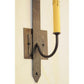 2nd Ave Lighting Primitive 3" Wide Hand Wrought Iron Wall Sconce