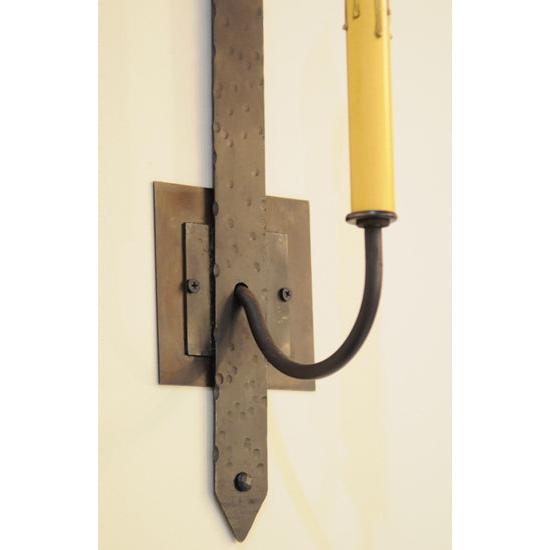 2nd Ave Lighting Primitive 3" Wide Hand Wrought Iron Wall Sconce