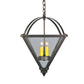 2nd Ave Lighting Pyramid 14" Sq Inverted Pendant In Mahogany Bronze
