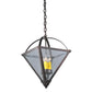 2nd Ave Lighting Pyramid 14" Sq Inverted Pendant In Mahogany Bronze