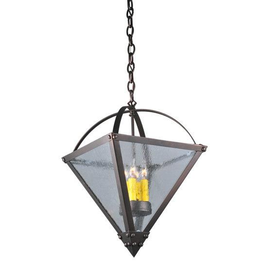 2nd Ave Lighting Pyramid 14" Sq Inverted Pendant In Mahogany Bronze