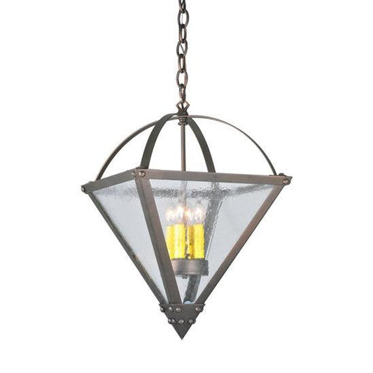 2nd Ave Lighting Pyramid 14" Sq Inverted Pendant In Mahogany Bronze