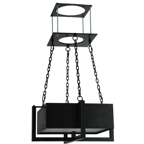 2nd Ave Lighting Quadrato 22" Brew Pendant in Natural Steel Finish